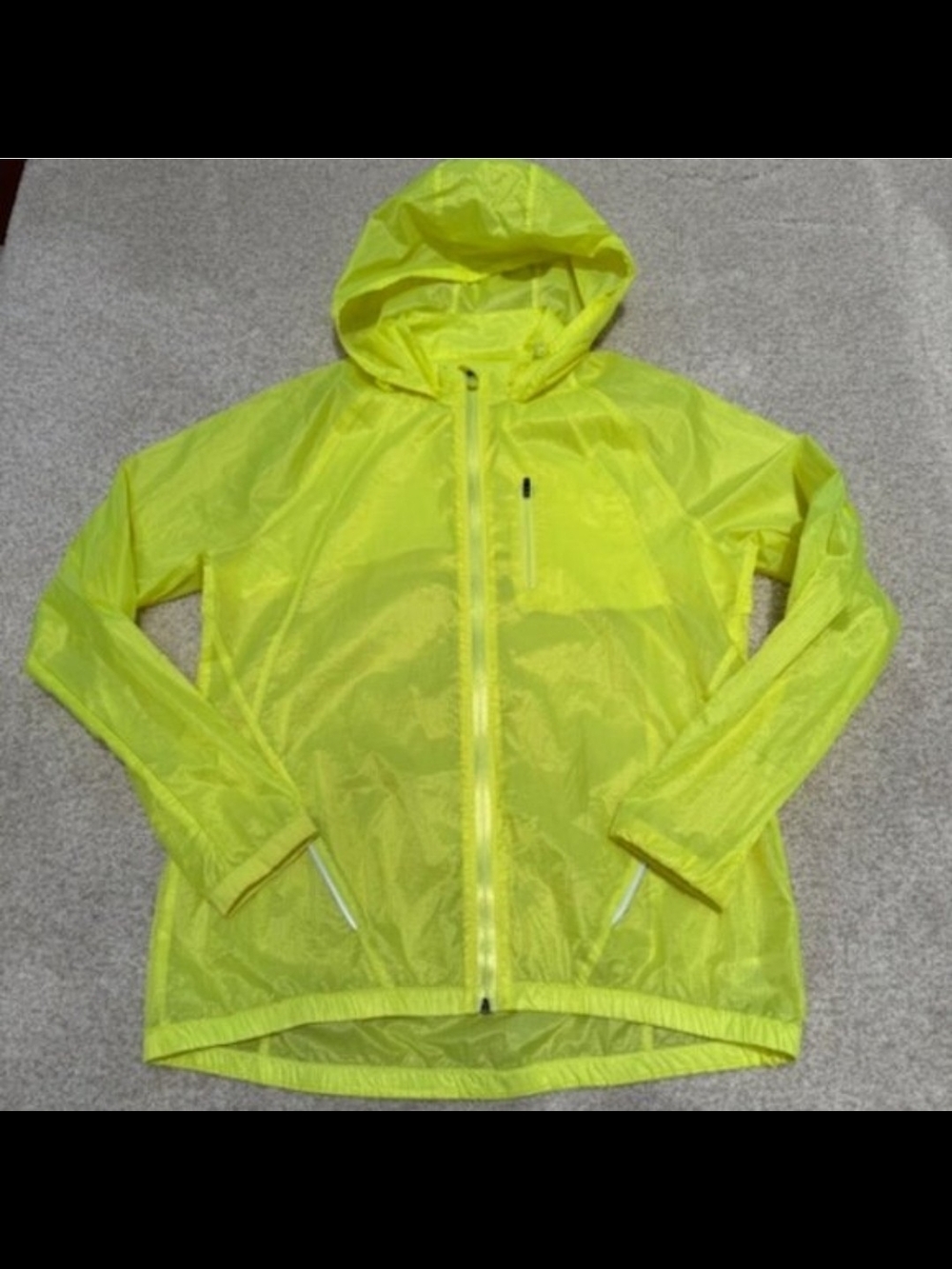Under Armour Neon Yellow Running Hooded Jacket